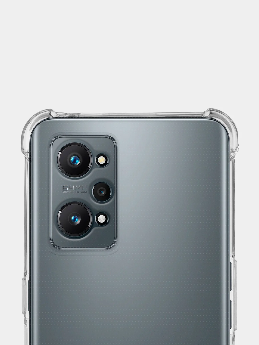 Прозрачный противоударный чехол BROSCORP для Realme GT Neo 2, GT Neo 3T и Q5 Pro силиконовый