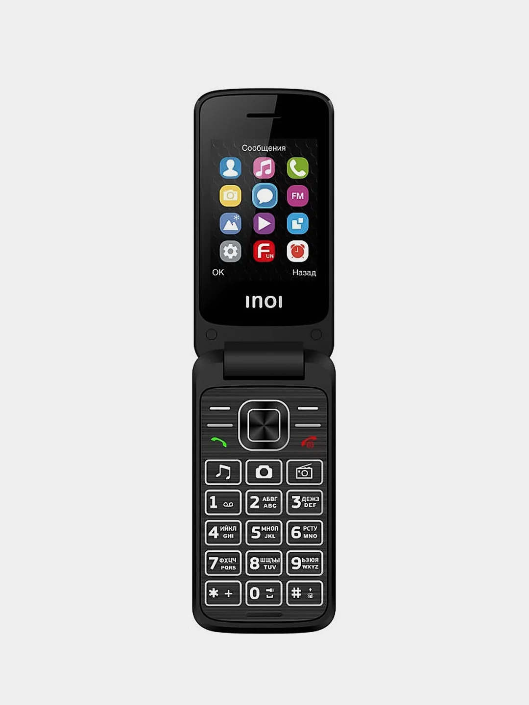 Черный мобильный телефон INOI 245R 2023