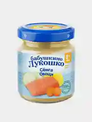 Пюре рыбно-овощное Бабушкино Лукошко Рагу из семги с овощами с 8-ми мес,100 г ,уп 6 шт