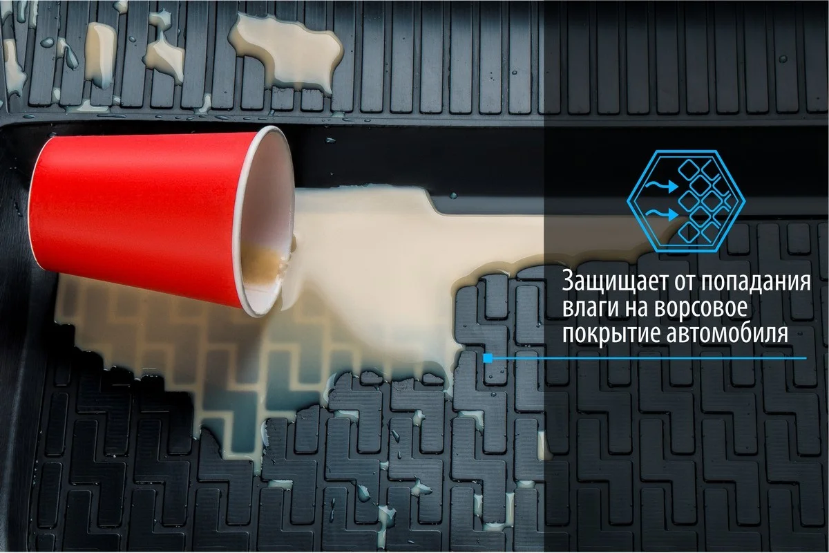 Коврики в салон Rival для VW Tiguan II, DSG РКПП, 2016-2020 2020-, полиуретан