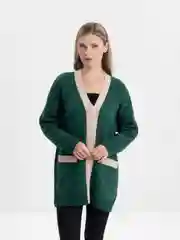 Зеленый кардиган