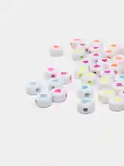 Желтый бусины сердечки смайлики буквы / 100 шт. /