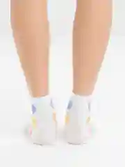 Белый женские носки "Сердечко" Vivid Color Корея средней длины, для подростка и взрослых