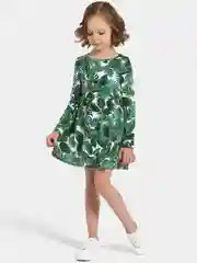 Зеленый платье детское, туника в садик