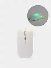 Белый мышка беспроводная с подсветкой RGB, беспроводная мышь для компьютера с аккумулятором