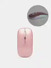 Розовый мышка беспроводная с подсветкой RGB, беспроводная мышь для компьютера с аккумулятором