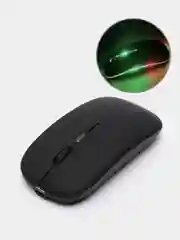 Черный мышка беспроводная с подсветкой RGB, беспроводная мышь для компьютера с аккумулятором