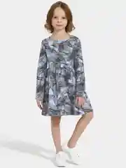 Серый меланж платье детское, туника в садик