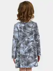 Серый меланж платье детское, туника в садик