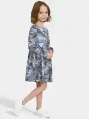 Серый меланж платье детское, туника в садик
