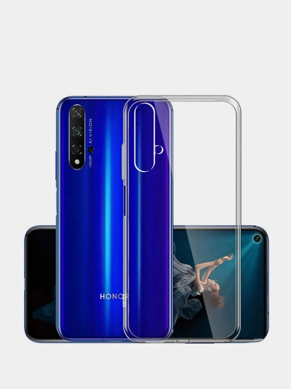 Чехол Huawei Honor 20 / 20 Pro /  Nova 5T прозрачный силиконовый (Хуавей Хонор 20 Нова 5Т)