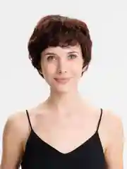 Тёмно-бордовый парик короткий женский, разные стрижки