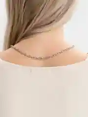 Серебряный колье на шею, украшение из металла, цепь, цепочка, чокер.подарок на 8 марта