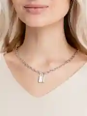 Серебряный колье на шею, украшение из металла, цепь, цепочка, чокер.подарок на 8 марта