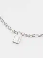 Серебряный колье на шею, украшение из металла, цепь, цепочка, чокер.подарок на 8 марта