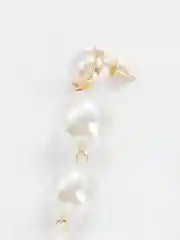Алый сережки с жемчугом