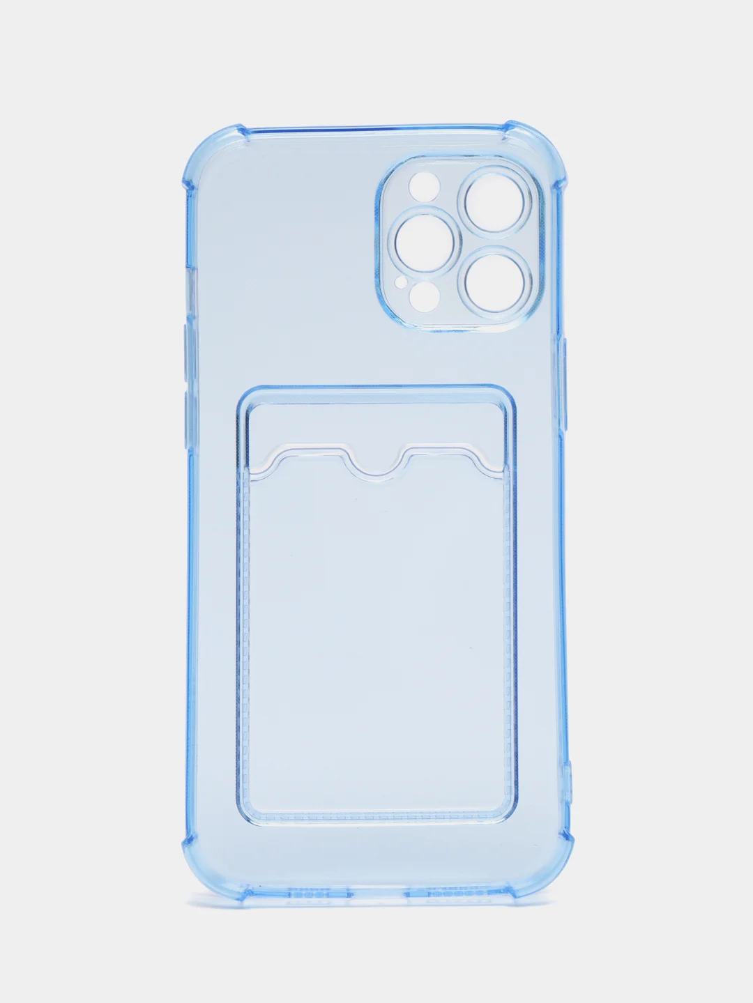 Синий чехол для iPhone 12 Pro Max, с карманом для карт