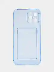 Синий чехол для iPhone 12 Pro Max, с карманом для карт