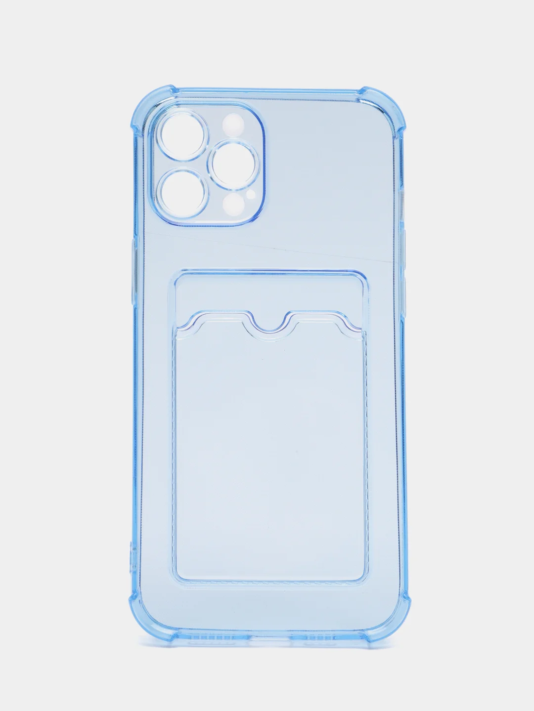 Синий чехол для iPhone 12 Pro Max, с карманом для карт