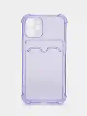 Лавандовый чехол для iPhone 12 Mini, с карманом для карт