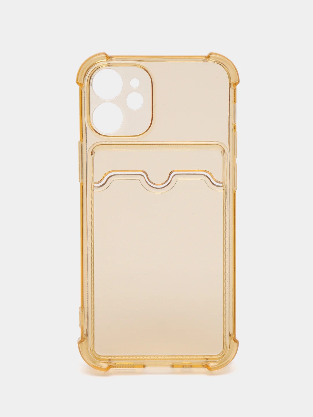 Бронзовый чехол для iPhone 12 Mini, с карманом для карт