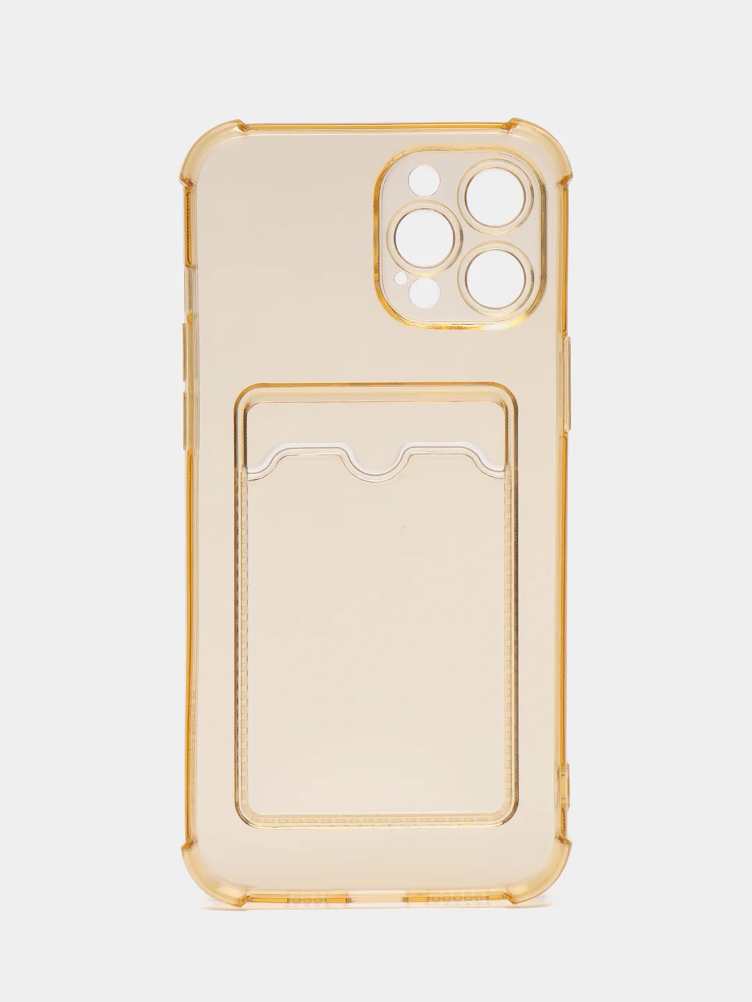 Бронзовый чехол для iPhone 12 Pro Max, с карманом для карт
