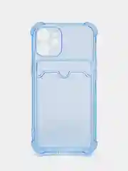 Синий чехол для iPhone 12 Mini, с карманом для карт