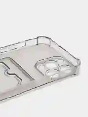 Серый чехол для iPhone 13 Pro Max с карманом для карт