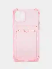 Розовый чехол для iPhone 11 Pro, с карманом для карт