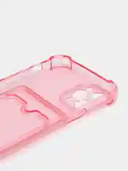 Розовый чехол для iPhone 11 Pro, с карманом для карт