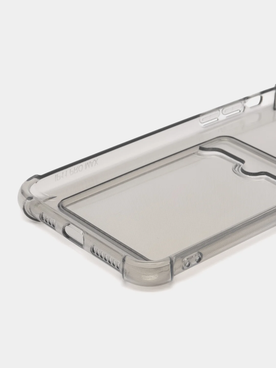 Серый чехол для iPhone 11 Pro Max, с карманом для карт