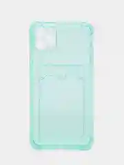 Салатовый чехол для iPhone 11 Pro Max, с карманом для карт