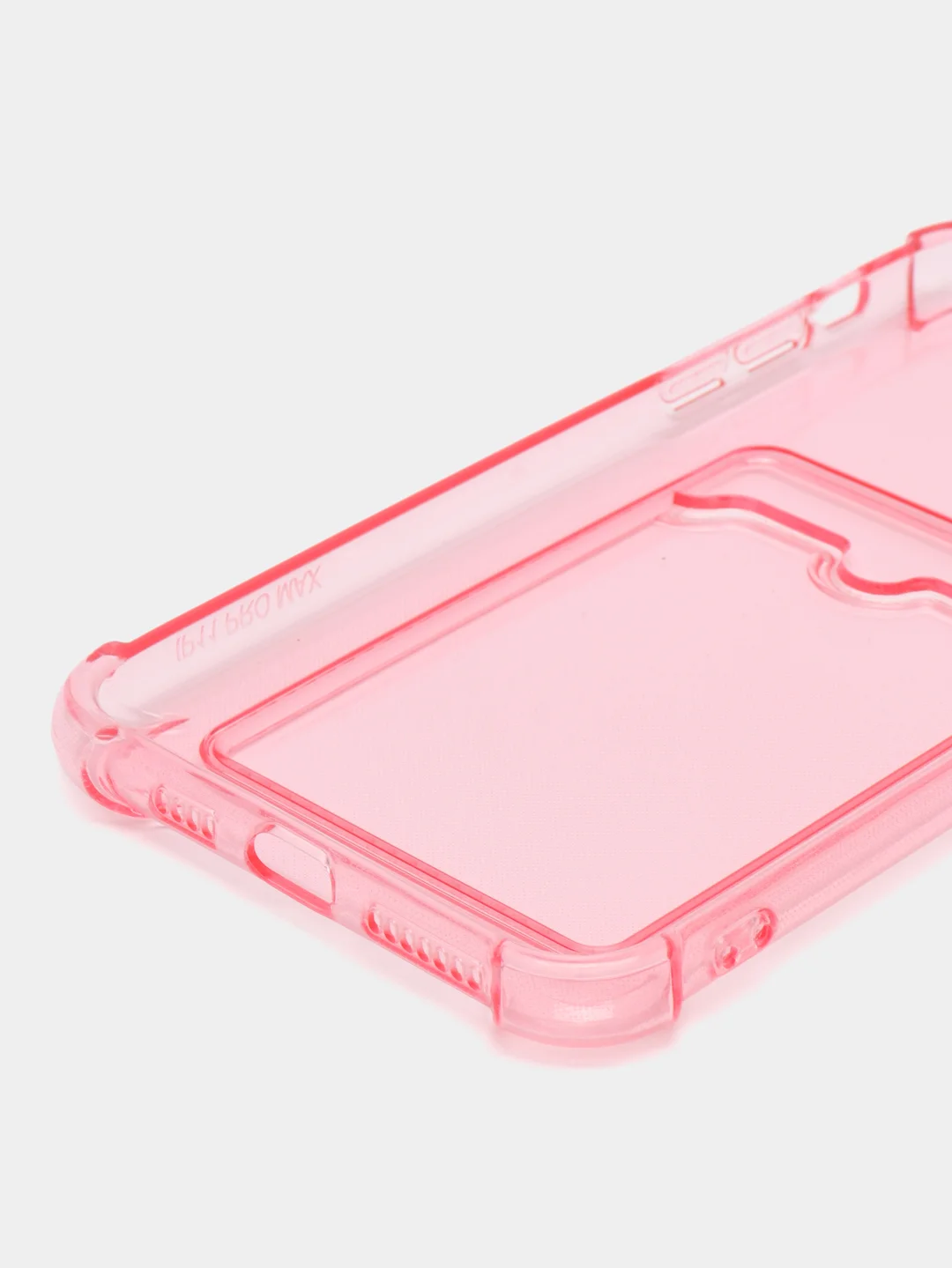 Розовый чехол для iPhone 11 Pro Max, с карманом для карт