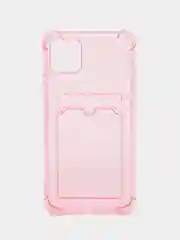 Розовый чехол для iPhone 11 Pro Max, с карманом для карт