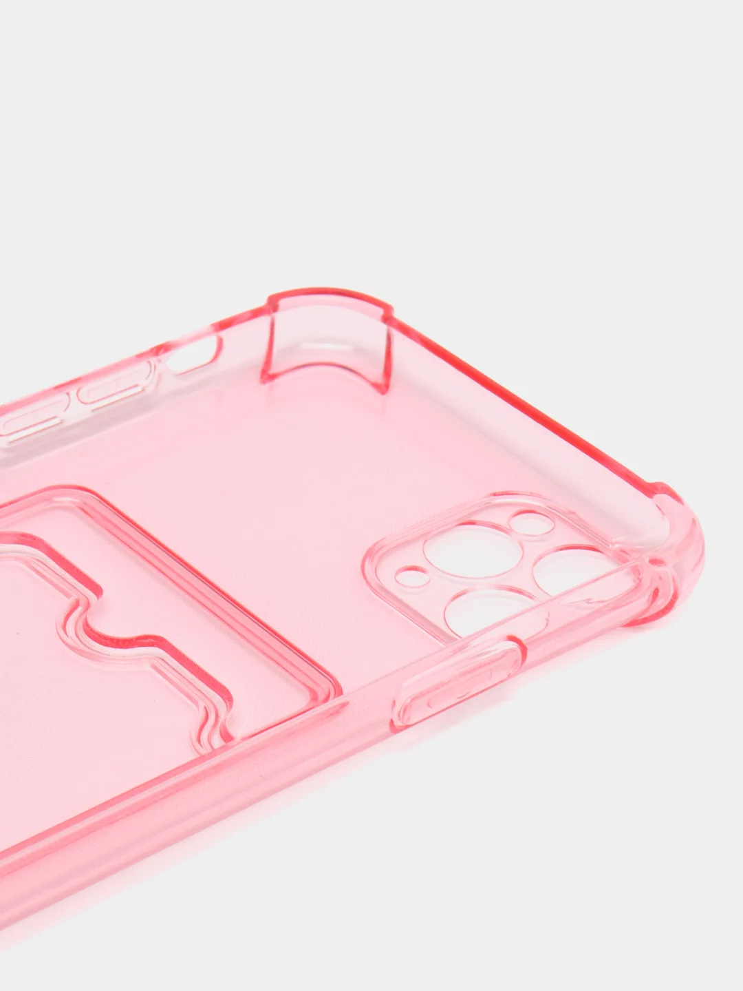 Розовый чехол для iPhone 11 Pro Max, с карманом для карт