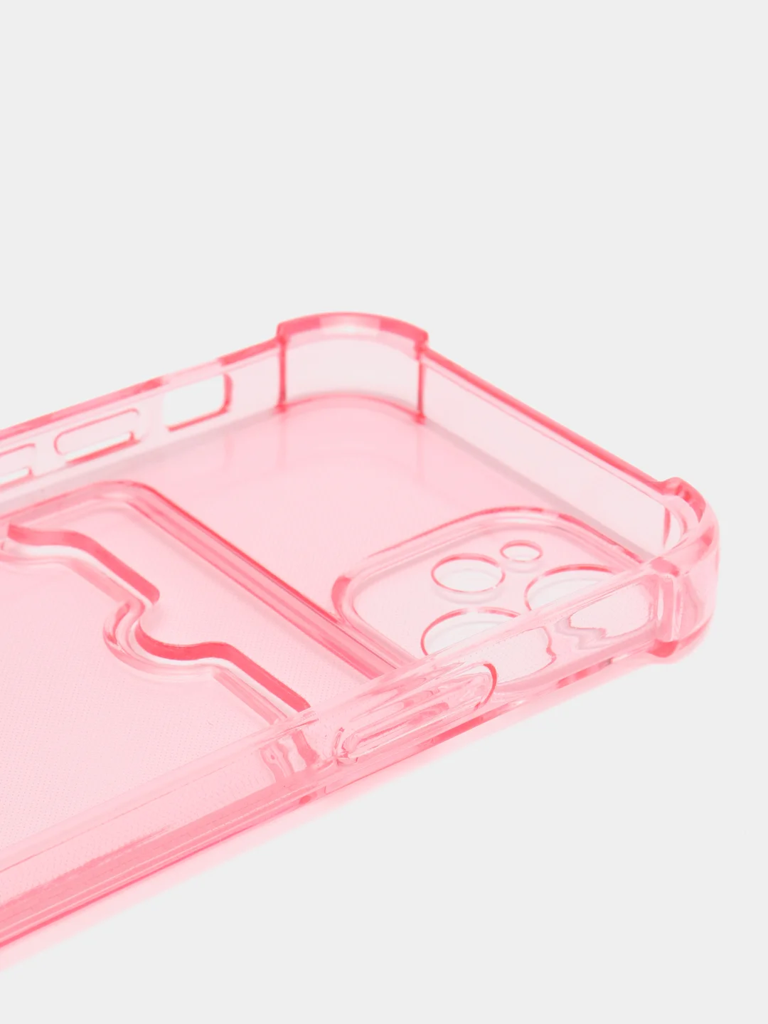 Розовый чехол для iPhone 12 Mini, с карманом для карт