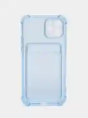 Синий чехол для iPhone 11 Pro, с карманом для карт