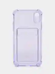 Бронзовый чехол для iPhone XR, с карманом для карт