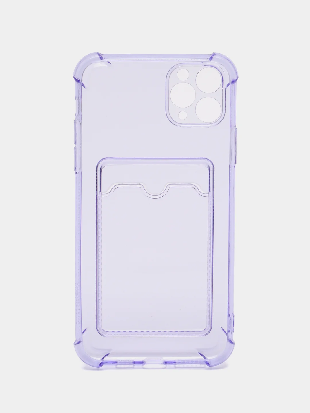 Лавандовый чехол для iPhone 11 Pro Max, с карманом для карт