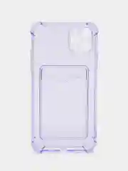 Лавандовый чехол для iPhone 11 Pro Max, с карманом для карт