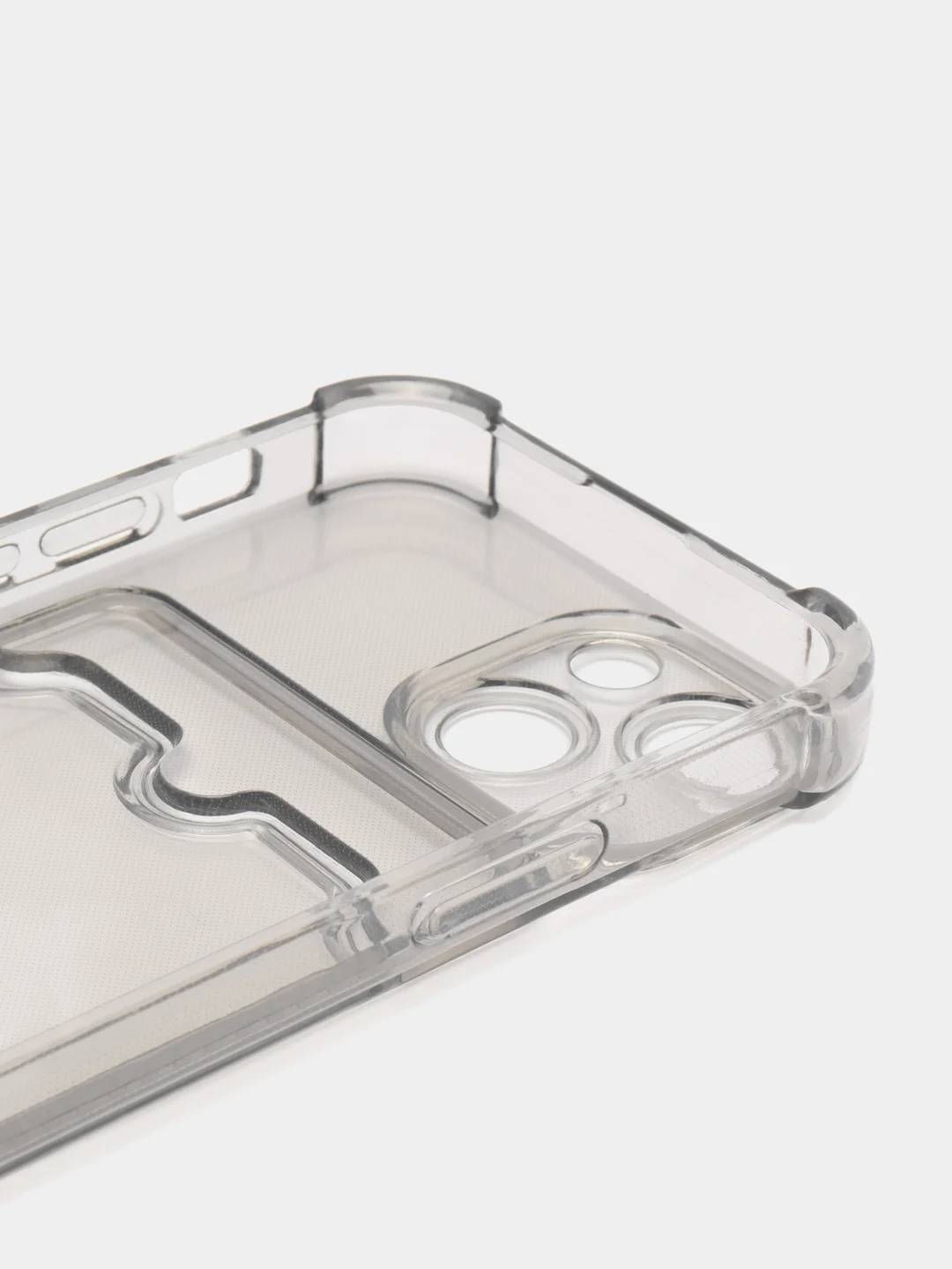 Серый чехол для iPhone 13 Mini с карманом для карт