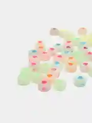 Мятный бусины смайлик, сердечки 50шт, 100шт