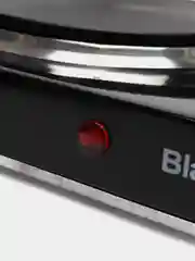 Черный настольная плита электрическая Blackton Bt HP218B, 2 конфорки по 1000 Вт, 5 режимов