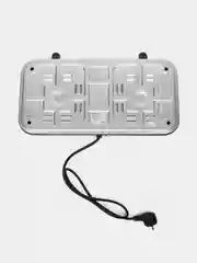 Черный настольная плита электрическая Blackton Bt HP218B, 2 конфорки по 1000 Вт, 5 режимов