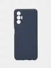 Темно-синий чехол для Tecno Pova 3, силиконовый, цветной, матовый