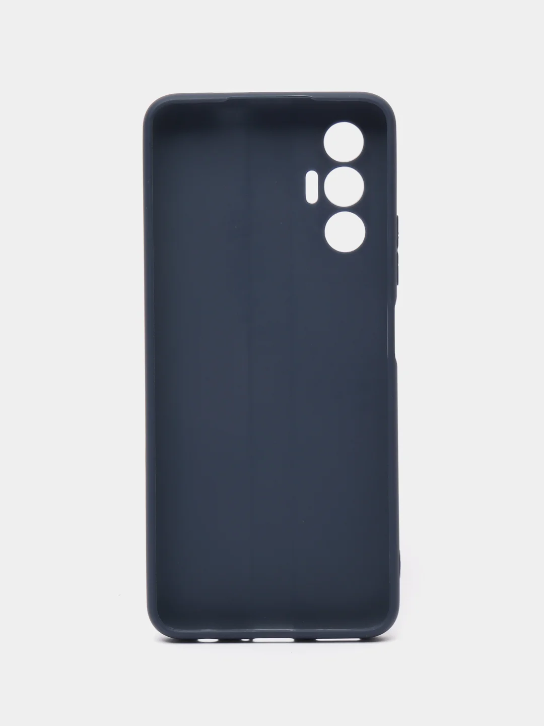 Темно-синий чехол для Tecno Pova 3, силиконовый, цветной, матовый