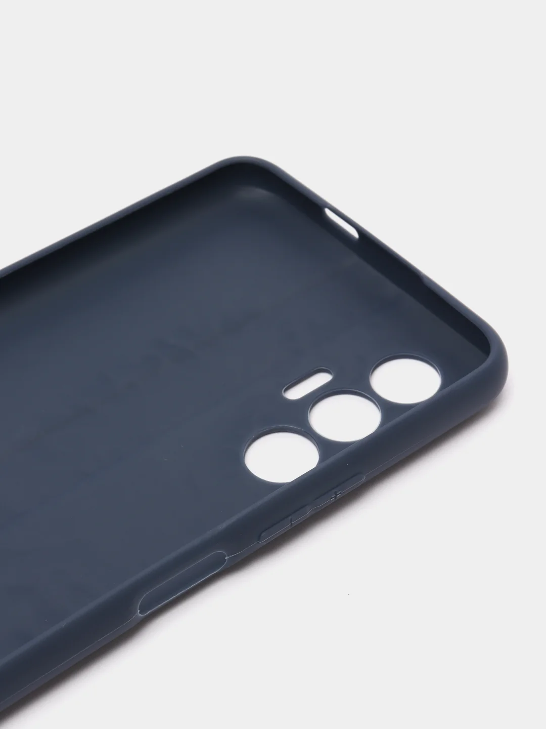 Темно-синий чехол для Tecno Pova 3, силиконовый, цветной, матовый