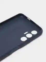 Темно-синий чехол для Tecno Pova 3, силиконовый, цветной, матовый