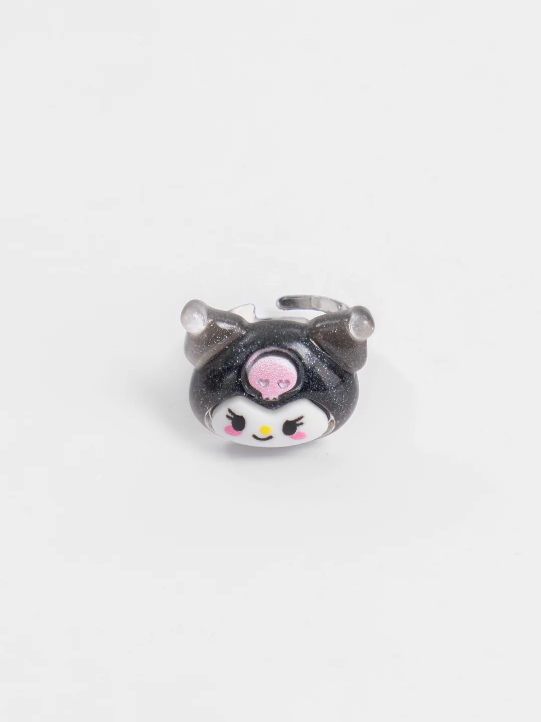 Черный кольцо Hello Kitty, Kuromi, My Melody / Хэллоу Китти, Куроми, Май Мелоди