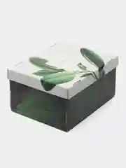 Лесной зеленый большая подарочная коробка, складная, 31 х 25 х 16 см